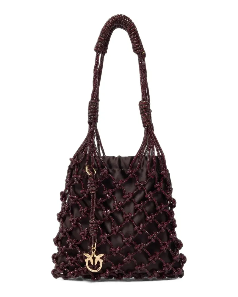 Pinko Kleine Love Birds Schultertasche - Rot Rot