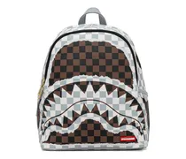 Rucksack mit Karomuster - Grau