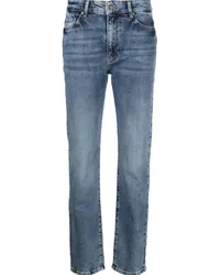 Chiara Ferragni Schmale High-Rise-Jeans Blau