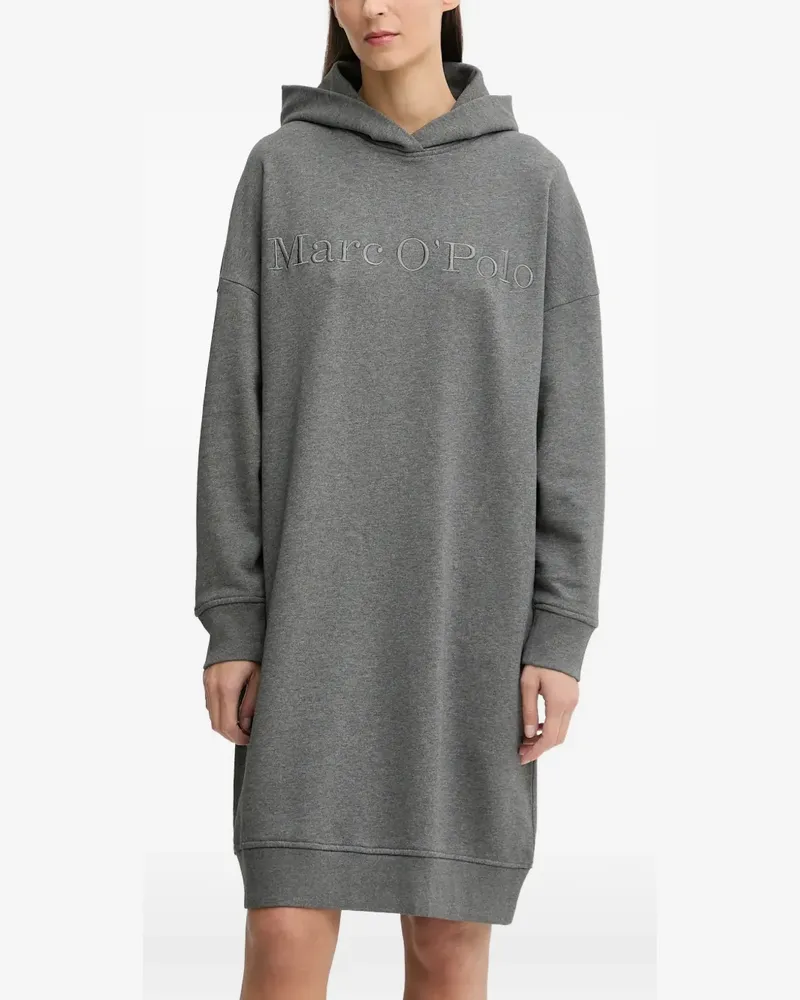 Marc O'Polo hooded embroidered mini dress - Grau Grau