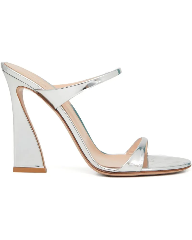 Gianvito Rossi 105mm strappy heeled sandals - Silber Silber