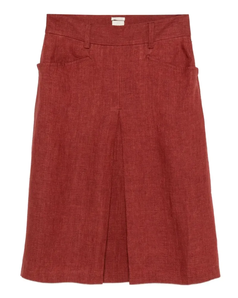 Massimo Alba Regina pocket midi skirt - Rot Rot