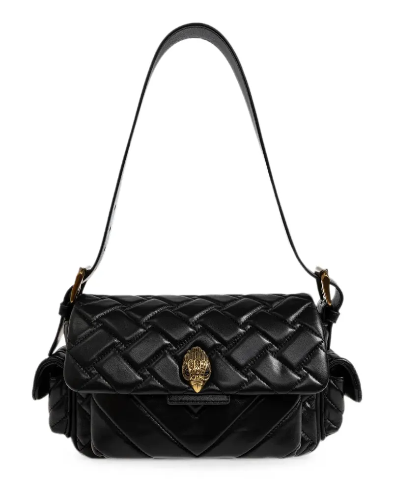 Kurt Geiger Gesteppte Kensington Multipocket Schultertasche - Schwarz Schwarz