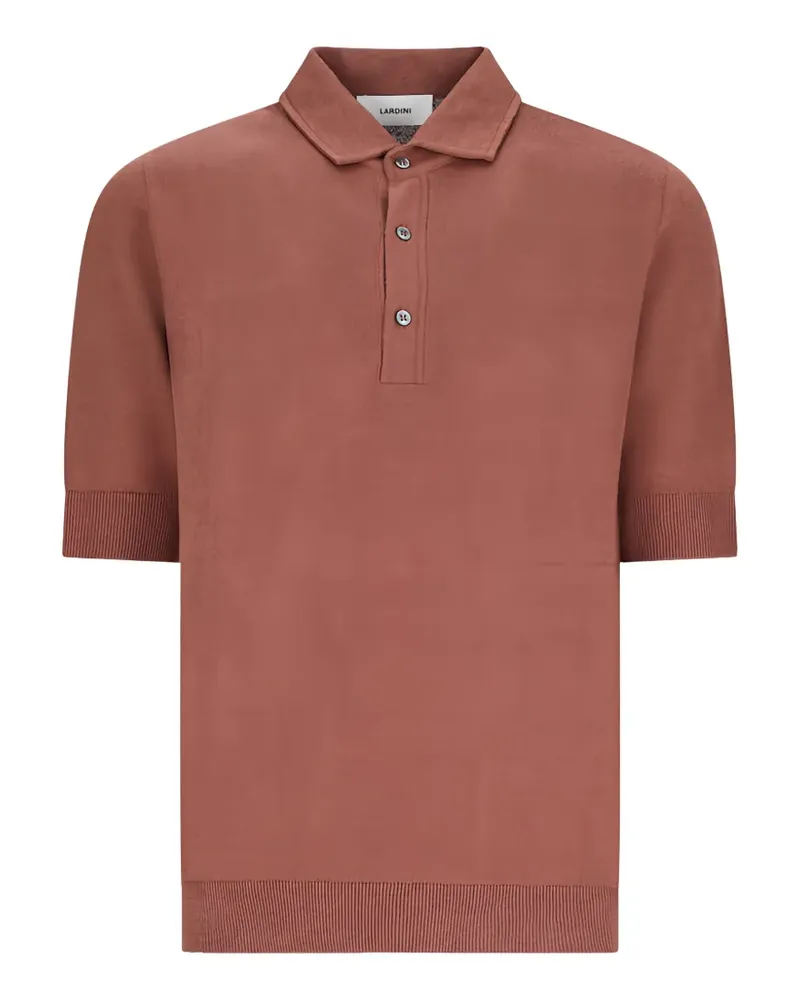 LARDINI button polo shirt - Braun Braun