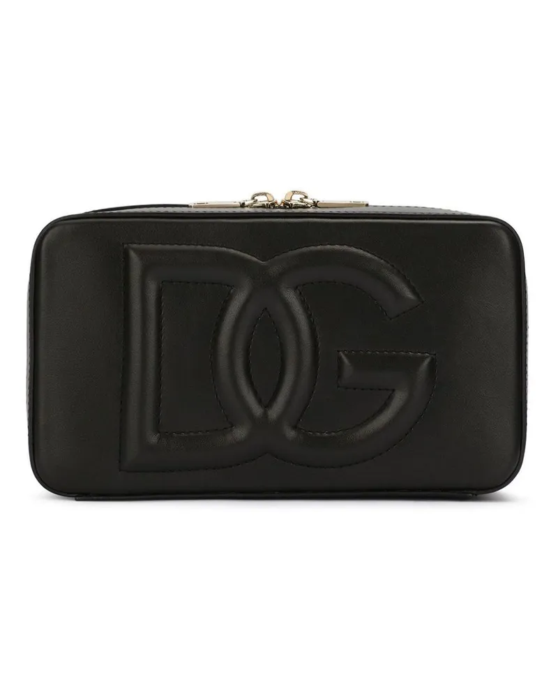 Dolce & Gabbana Kleine Kameratasche mit DG-Logo - Schwarz Schwarz