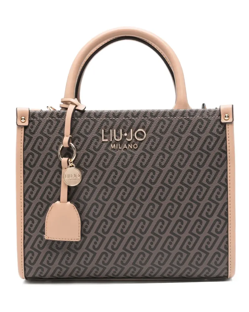 Liu Jo Shopper mit Monogrammmuster - Braun Braun