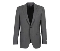 Karierter Anzug mit Knöpfen - Grau