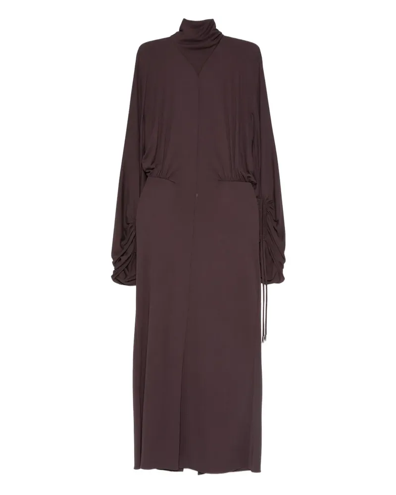 Lanvin gathered midi dress - Braun Braun