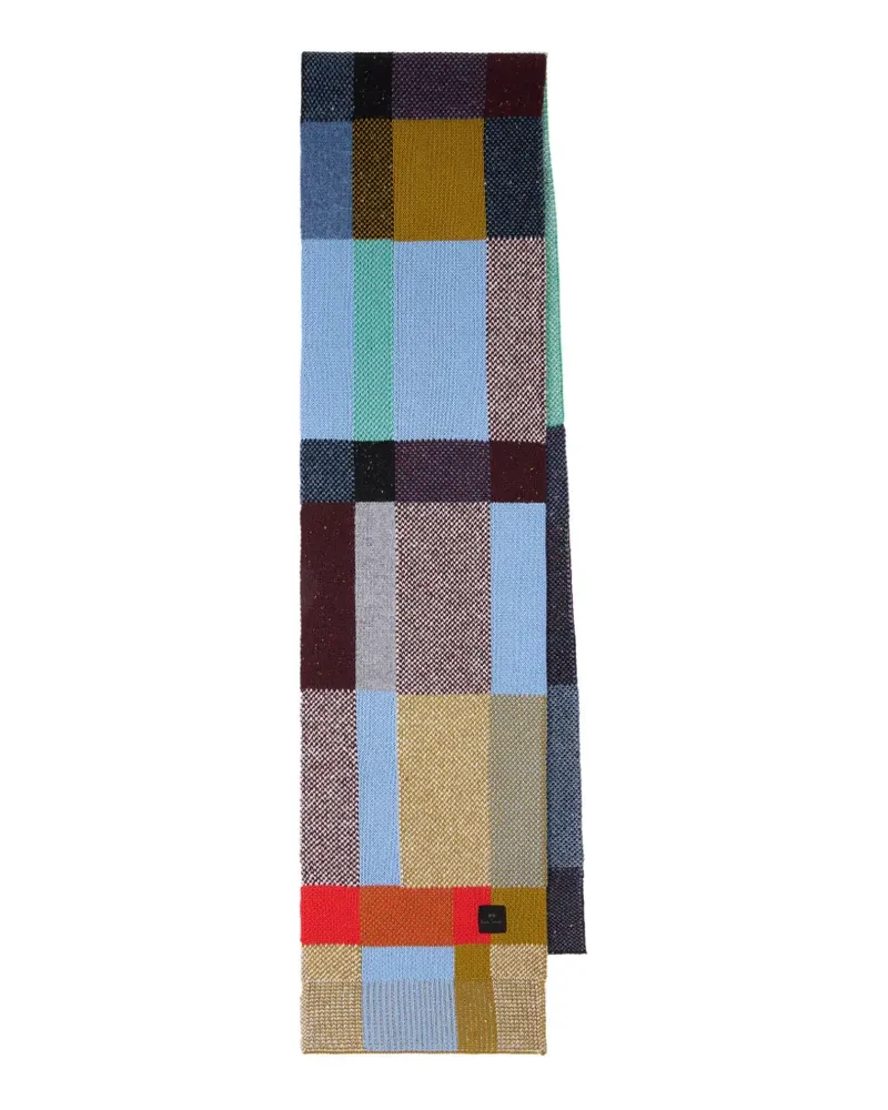 Paul Smith Schal in Colour-Block-Optik - Blau Blau