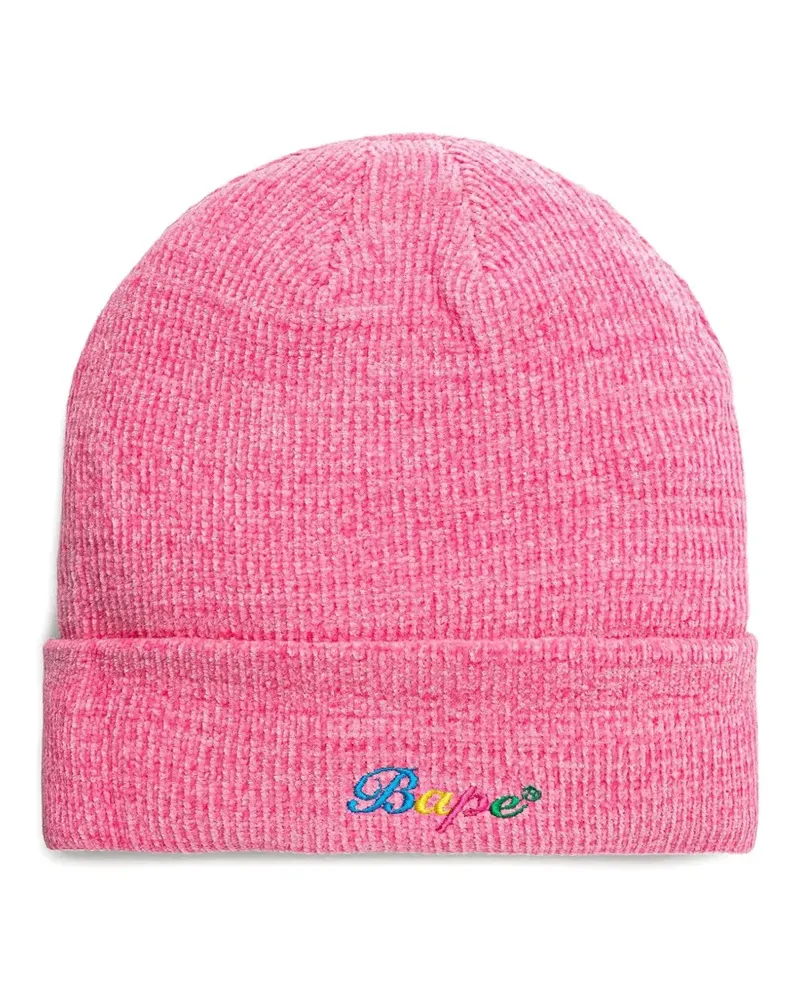 BAPE Beanie mit Stickerei - Rosa Rosa