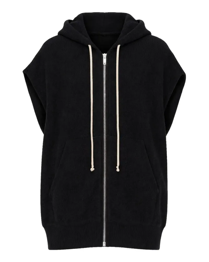 Rick Owens zipped hoodie - Schwarz Schwarz