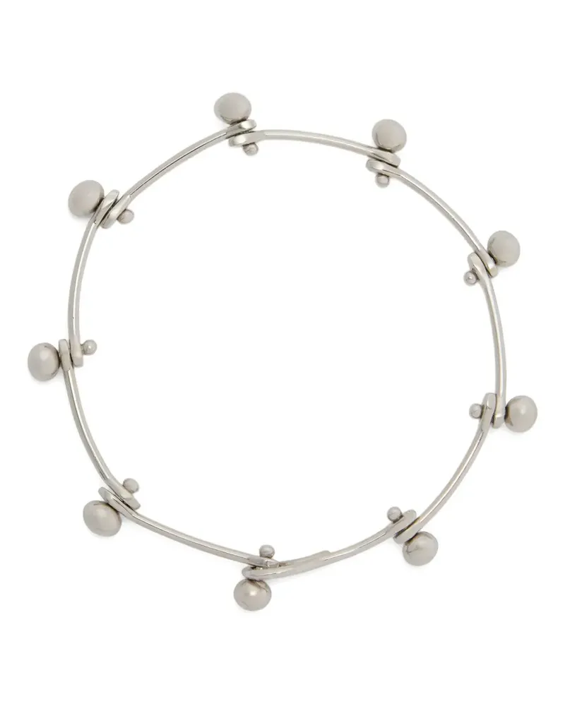 Jil Sander Armband mit Metallperlen - Grau Grau