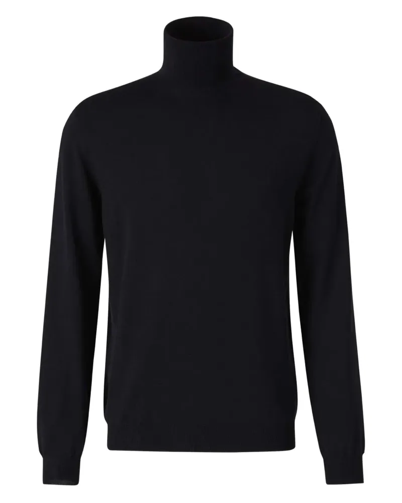 Zanone Pullover mit Rollkragen - Schwarz Schwarz