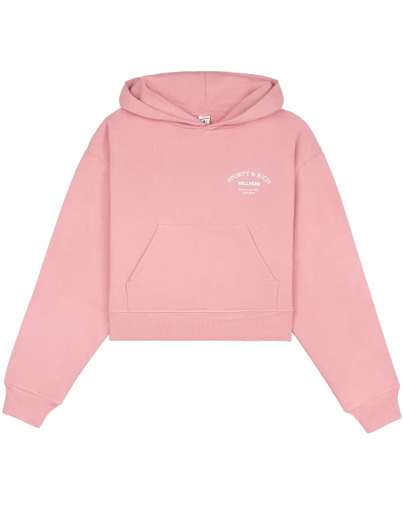 SPORTY & RICH Wellness Studio Hoodie - Rosa Rosa