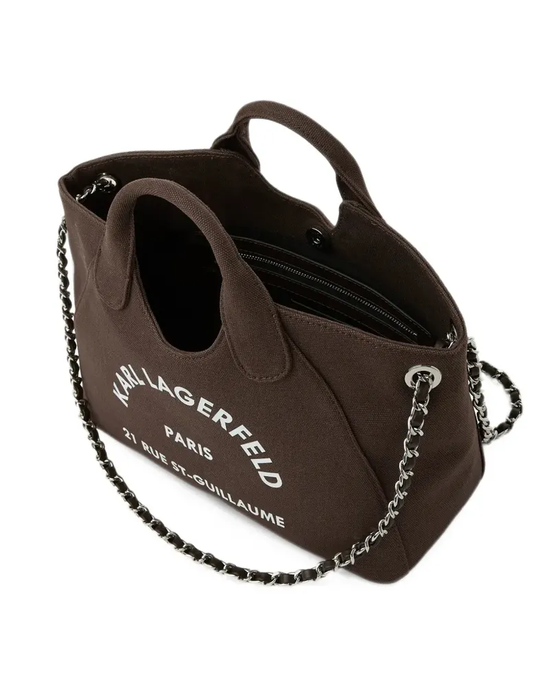 Karl Lagerfeld 21 Rue St-Guillaume chain tote bag - Braun Braun