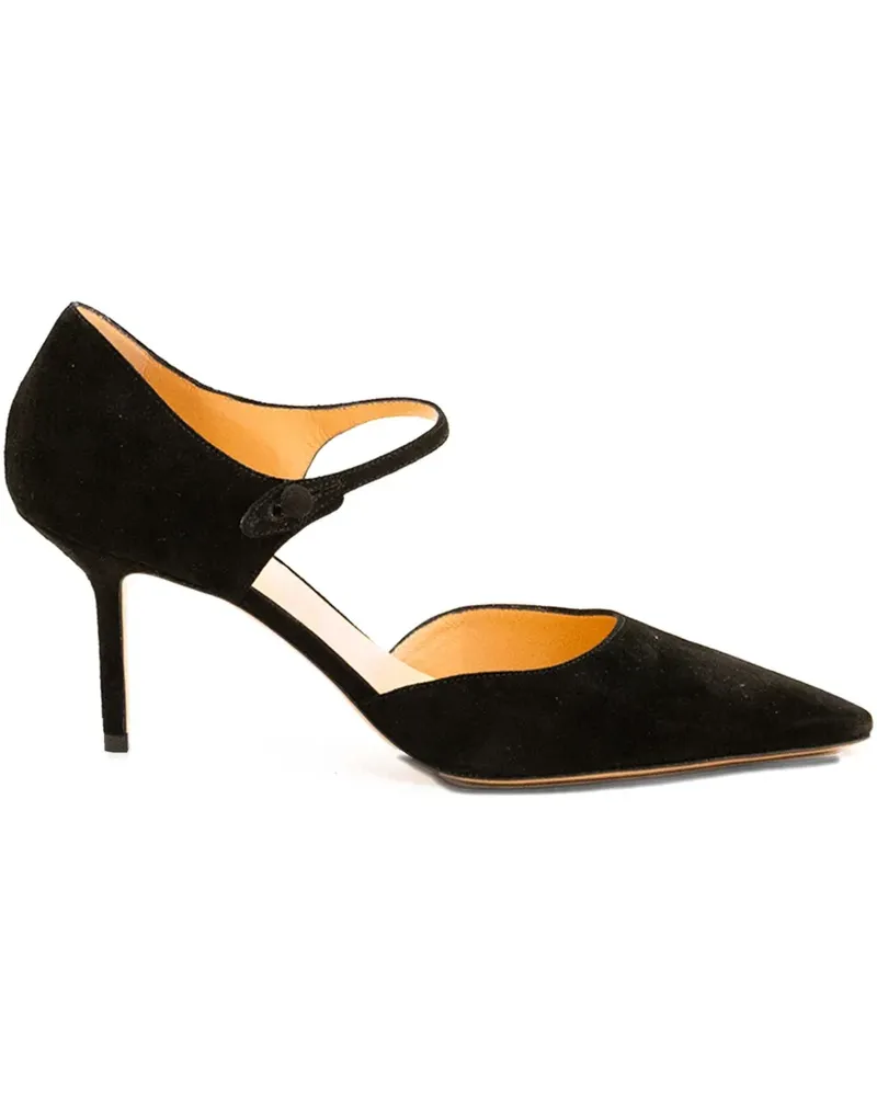 Francesco Russo Pumps mit spitzer Kappe 80mm - Schwarz Schwarz