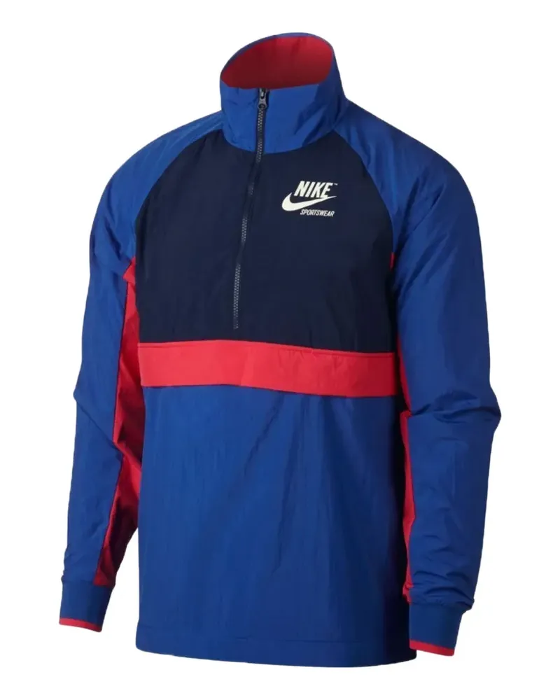 Nike Archive Jacke mit kurzem Reißverschluss - Blau Blau