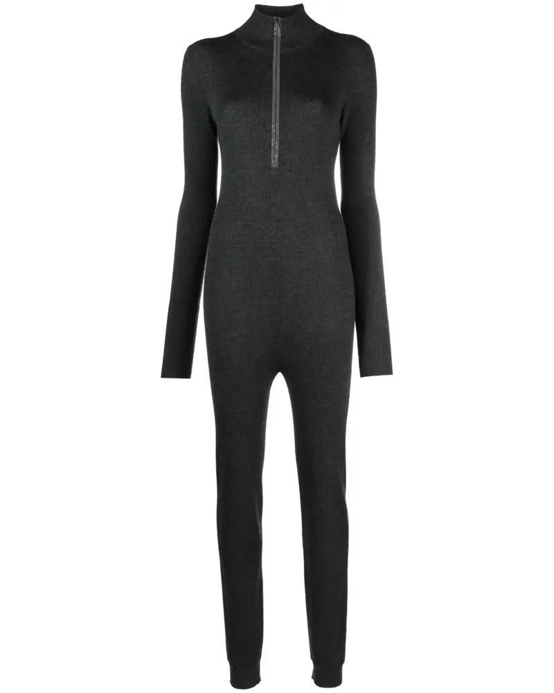 Brunello Cucinelli Jumpsuit mit Gürtel - Grau Grau