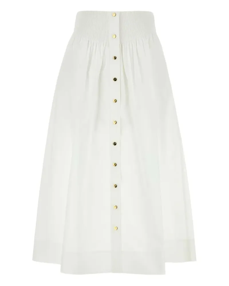 Tory Burch Popeline-Rock - Weiß Weiß