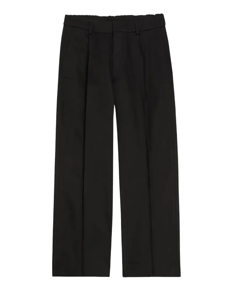 NN 07 pleated straight-leg trousers - Schwarz Schwarz