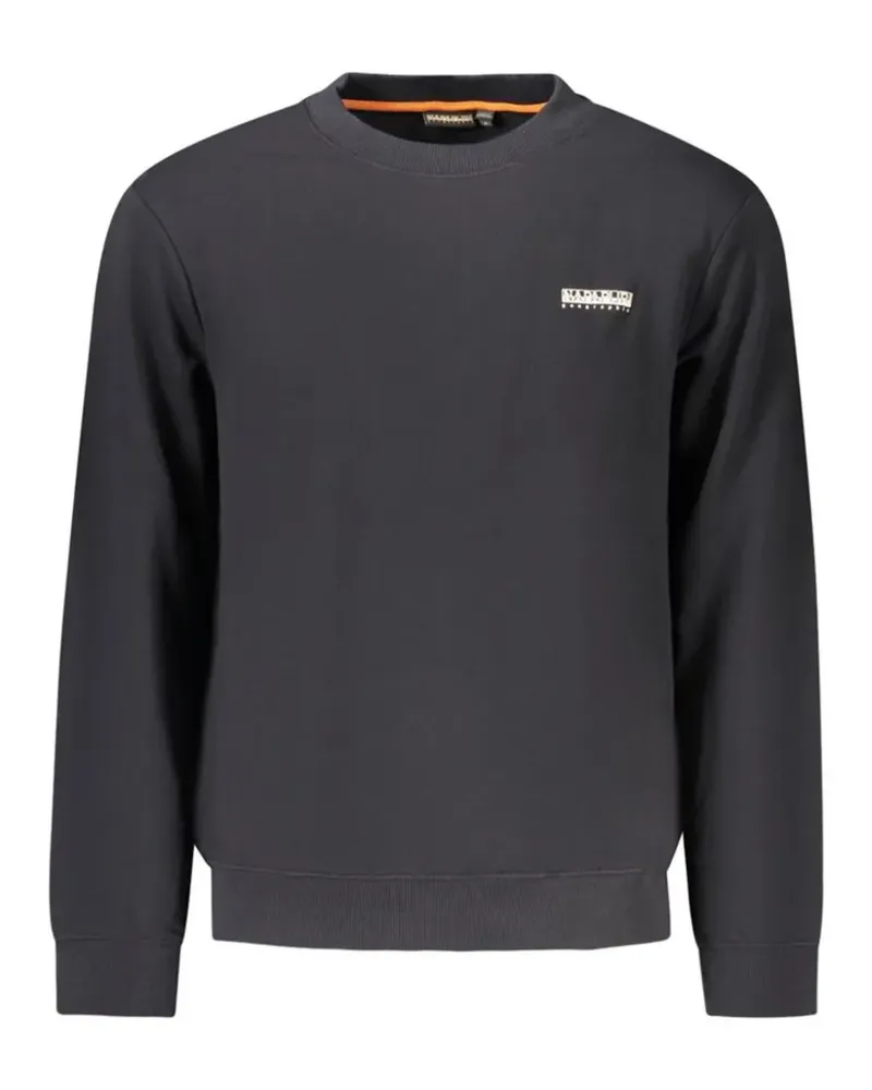 Napapijri Sweatshirt mit Logo-Patch - Schwarz Schwarz