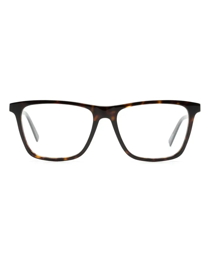 Ermenegildo Zegna Eckige Brille in Schildpattoptik - Braun Braun