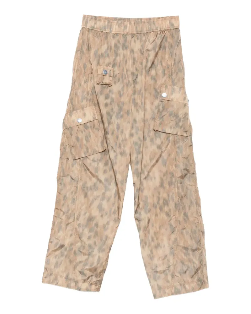 Ganni printed cargo pants - Nude Nude