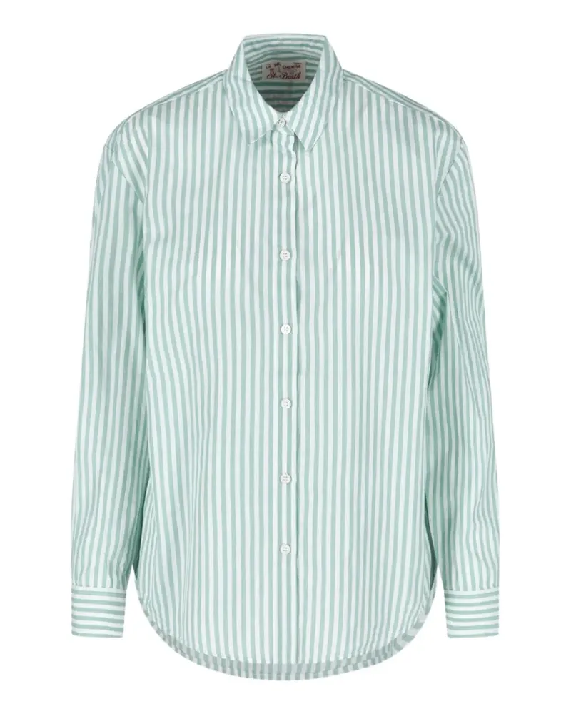 MC2 Saint Barth Brigitte striped shirt - Grün Grün