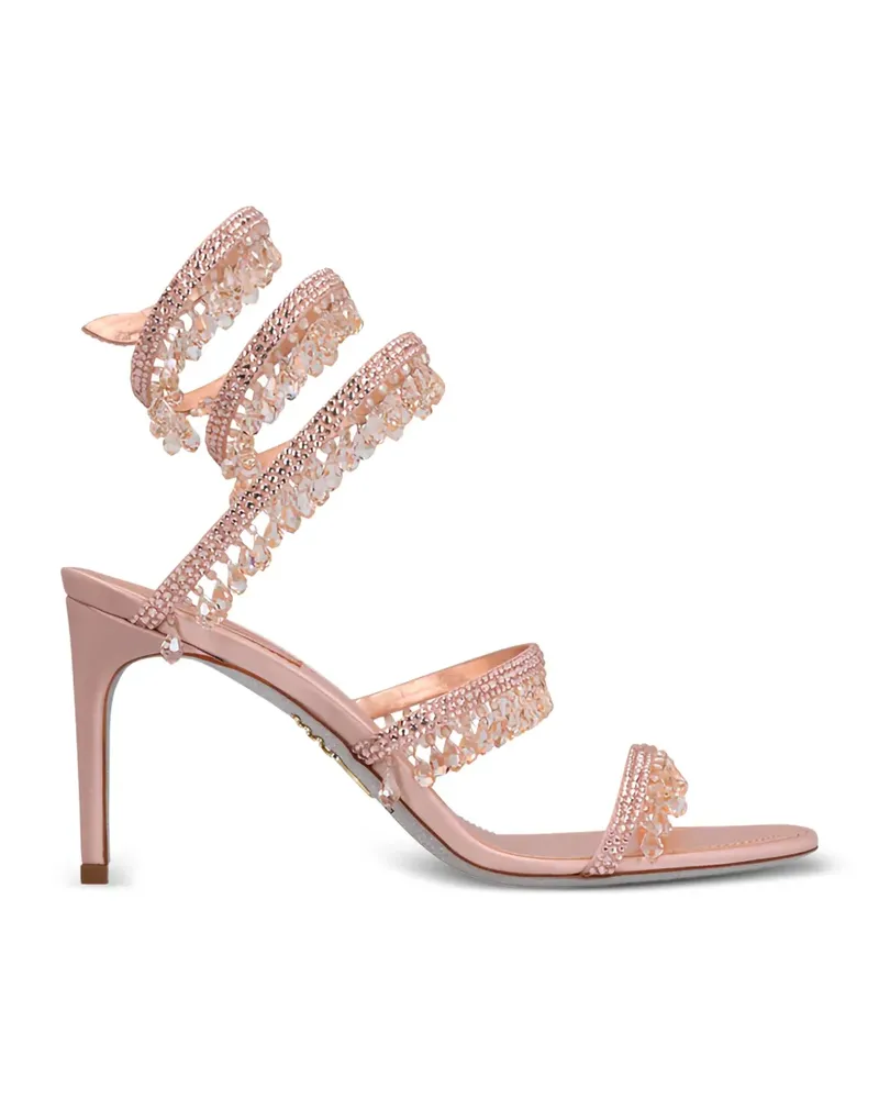 René Caovilla Cleo Sandalen mit Kristallen - Rosa Rosa