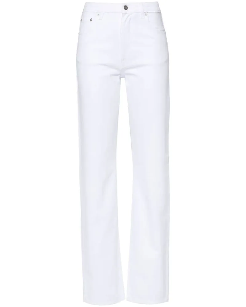 Fabiana Filippi Halbhohe Straight-Leg-Jeans - Weiß Weiß