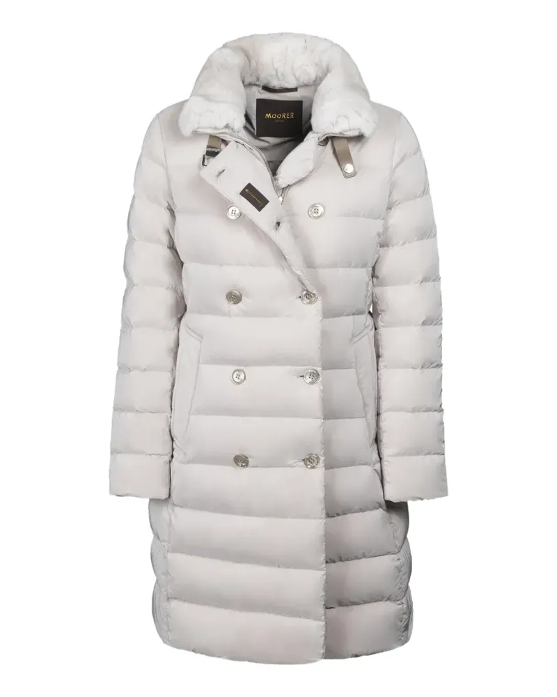 MOORER Longan double-breasted jacket - Nude Nude