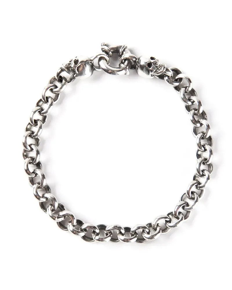 Ugo Cacciatori skull detail bracelet - Metallic Metallic