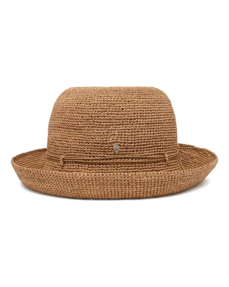 Helen Kaminski Gehäkelter Provence 8 Hut aus Raffiabast - Nude Nude