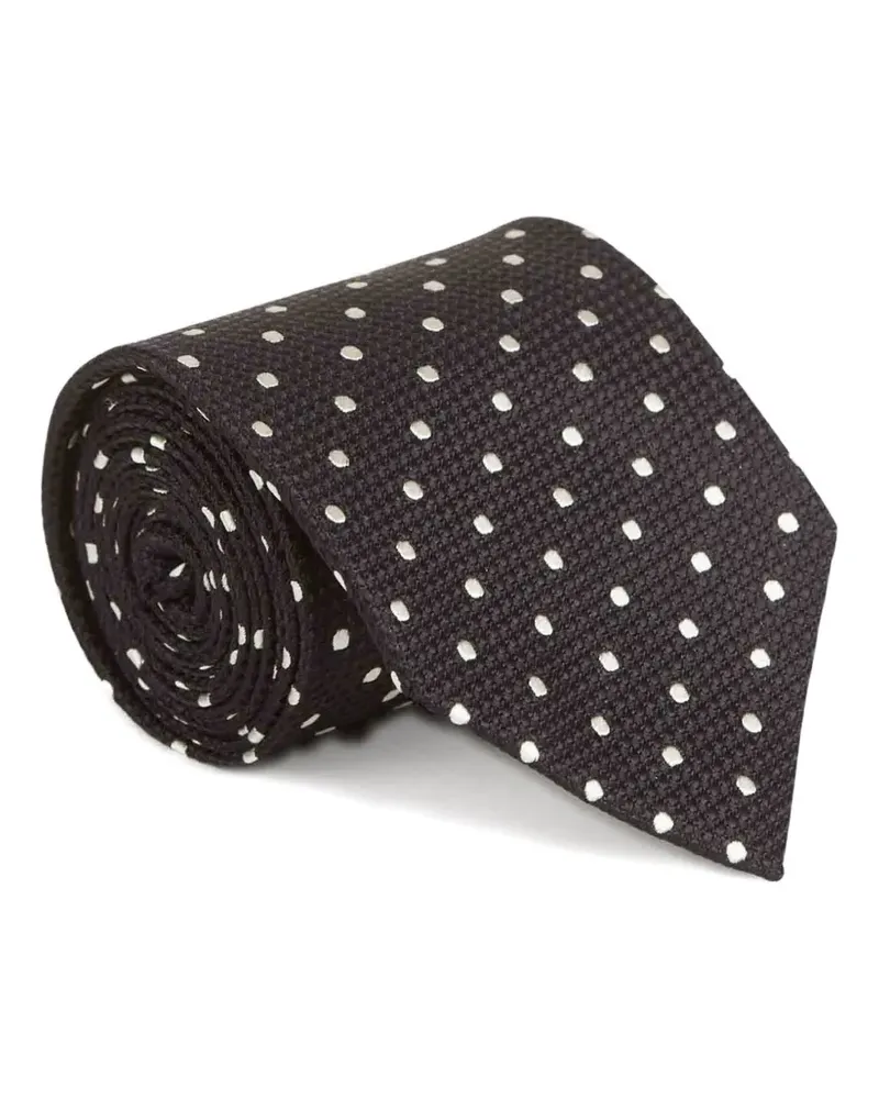 Tom Ford polka-dot silk tie - Schwarz Schwarz