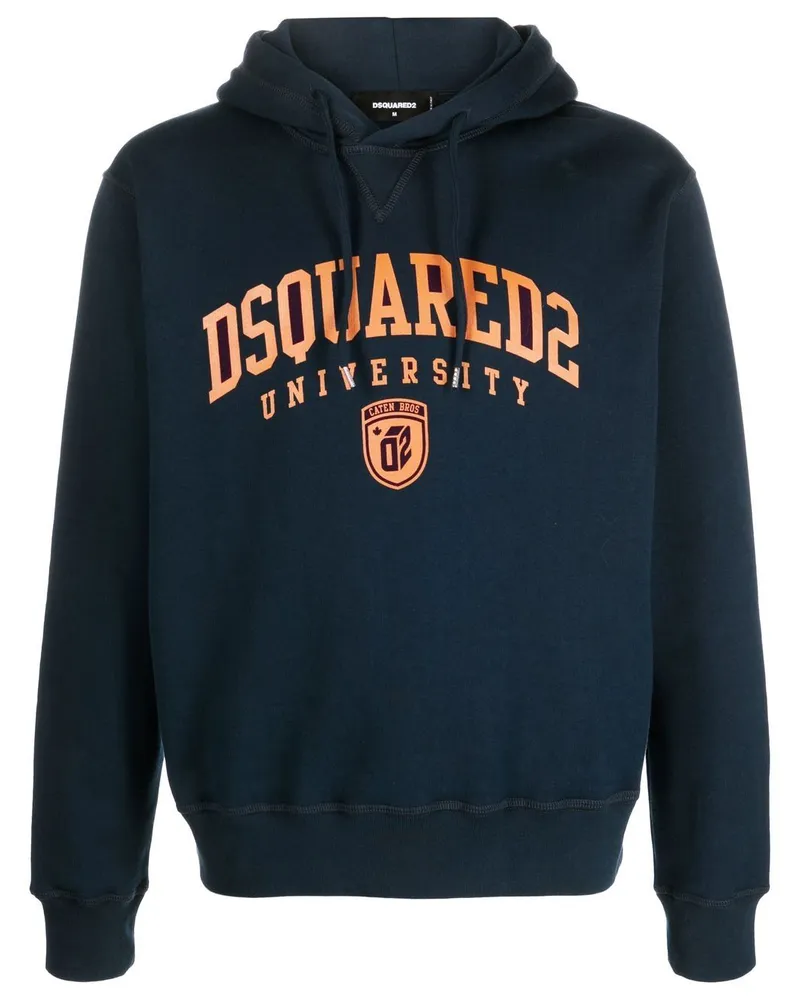 Dsquared2 Hoodie mit Kordelzug - Blau Blau
