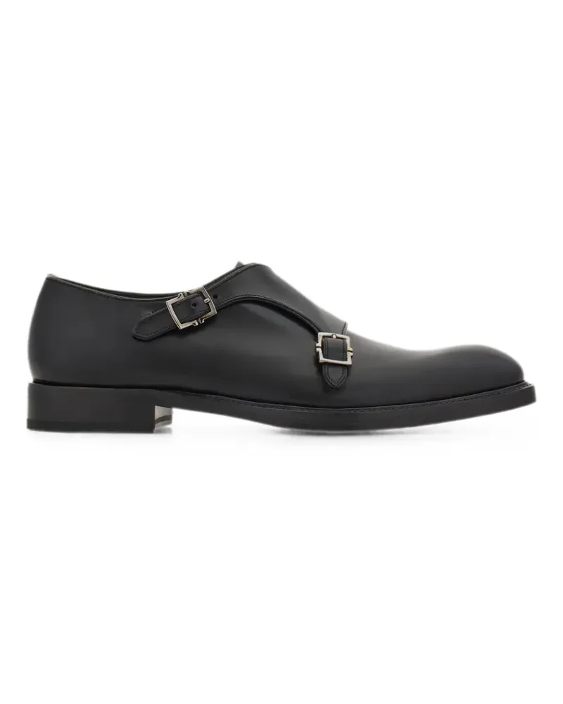 Ferragamo Monk-Schuhe mit zwei Riemen - Schwarz Schwarz