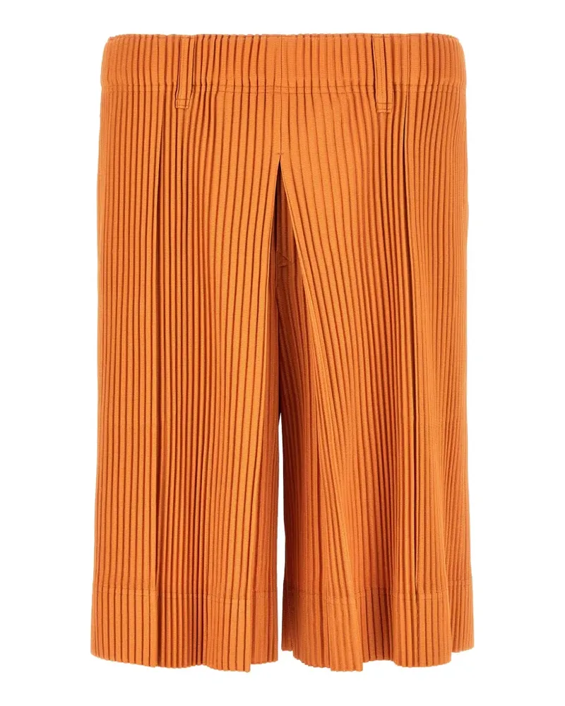 Issey Miyake Tailored Pleats Bermudas - Orange Orange