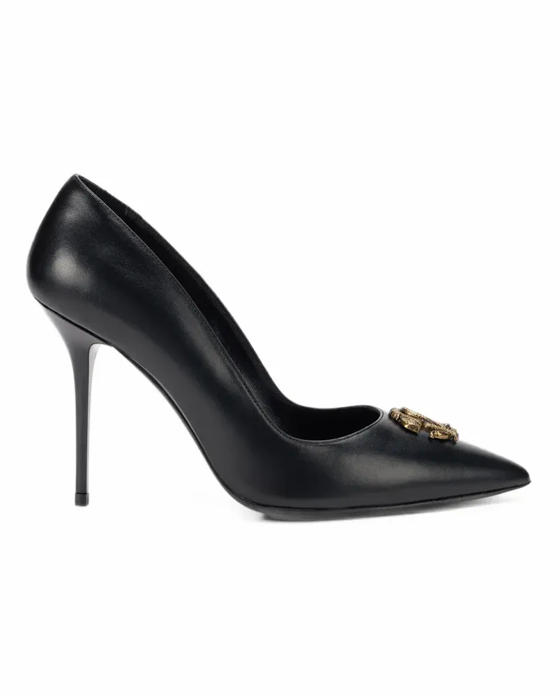 Roberto Cavalli Pumps mit RC-Monogramm - Schwarz Schwarz