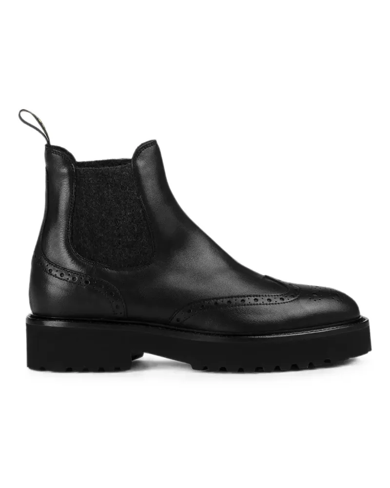 Doucal´s brogue-detail ankle boots - Schwarz Schwarz