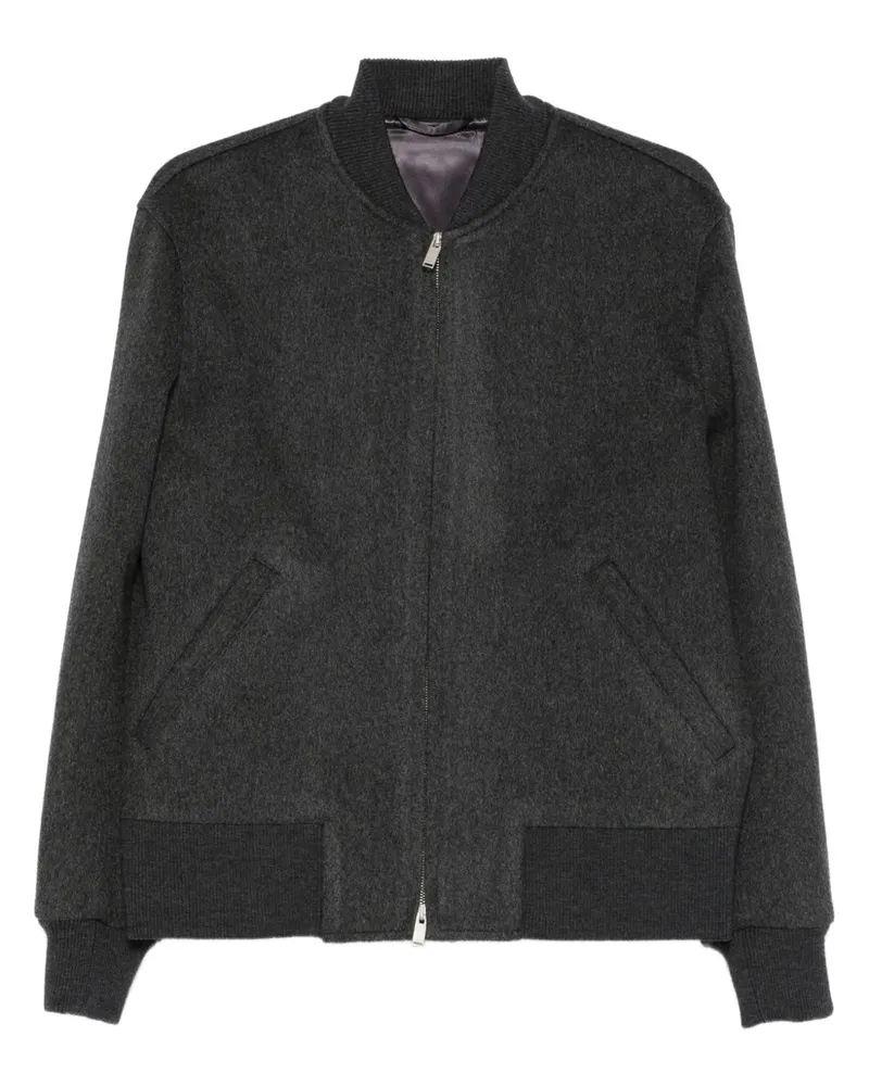 LARDINI wool bomber jacket - Schwarz Schwarz