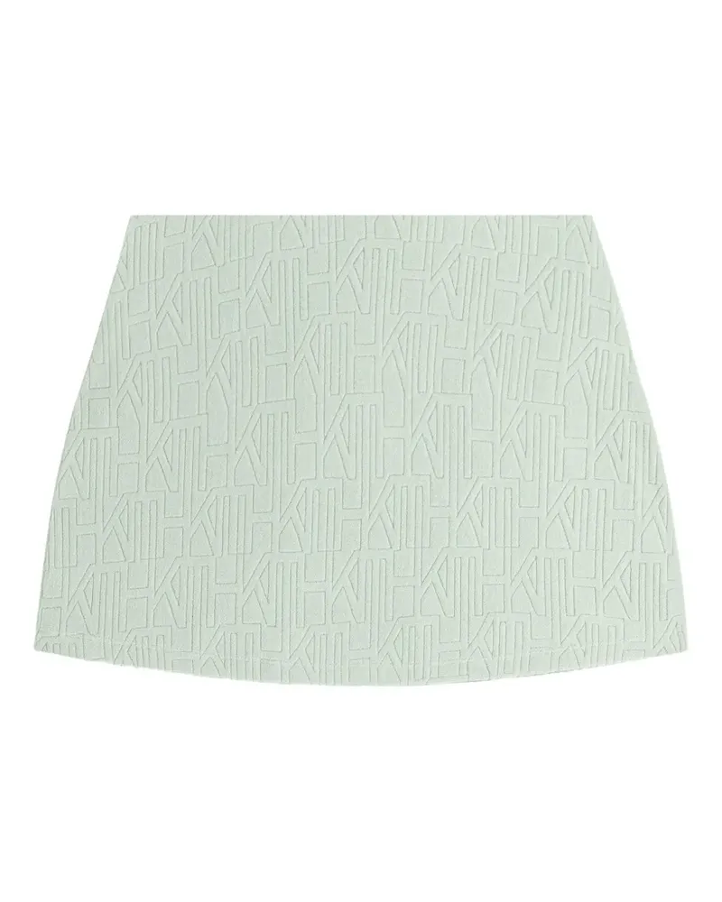 KITH Vera monogram-pattern mini skirt - Grün Grün
