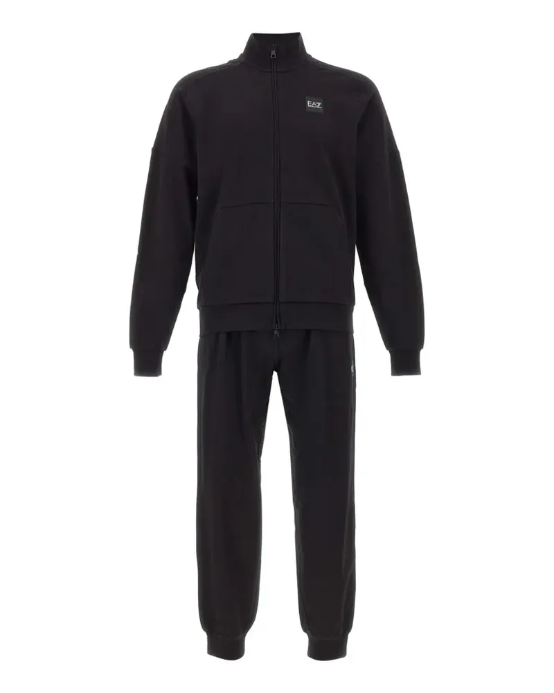 EA7 Visibility zipped tracksuit - Schwarz Schwarz