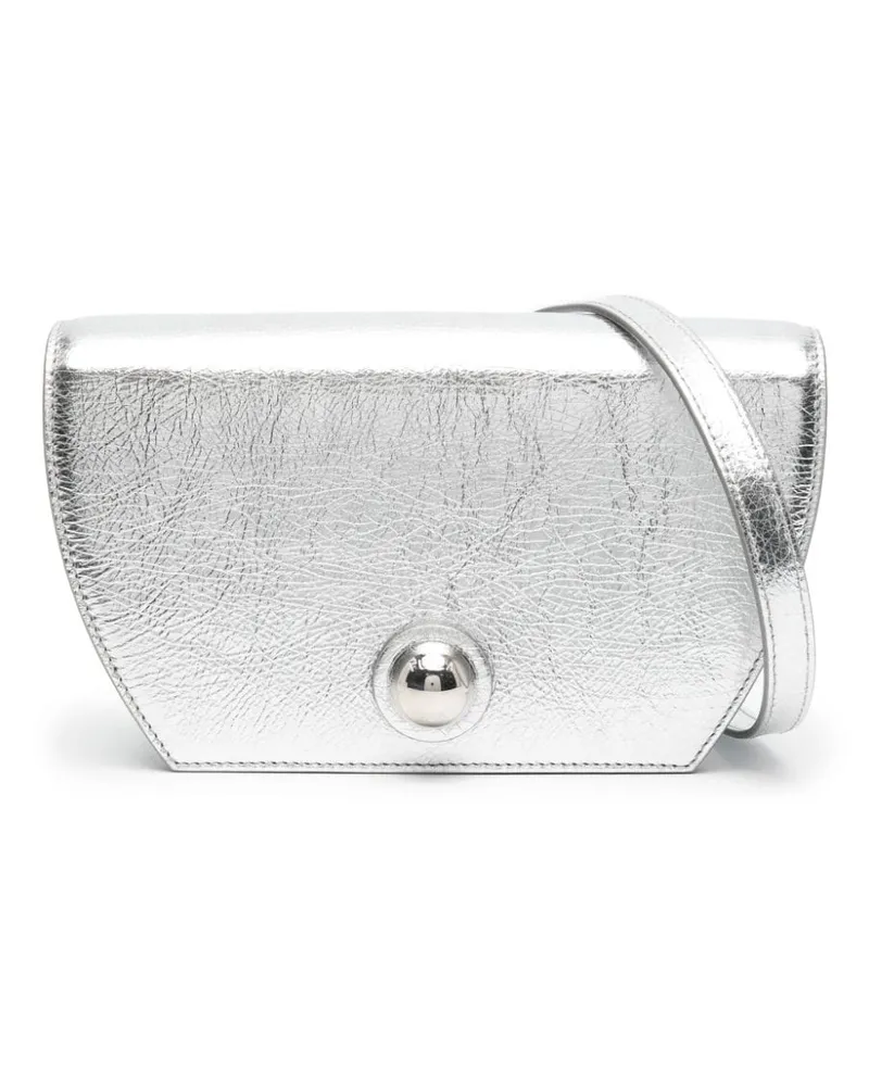 Furla Metallische Umhängetasche - Silber Silber