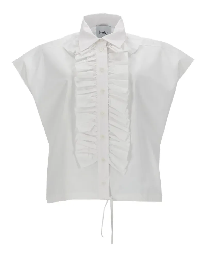 NUDE cotton shirt - Weiß Weiß