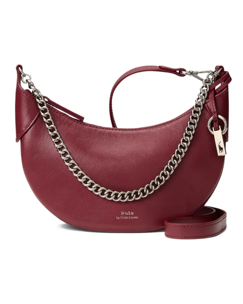 Ralph Lauren Polo ID Schultertasche mit Kette - Rot Rot