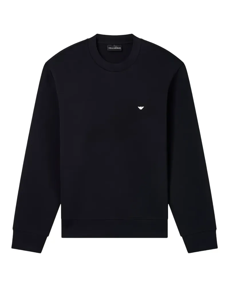 Emporio Armani Langarmshirt mit Stickerei - Blau Blau