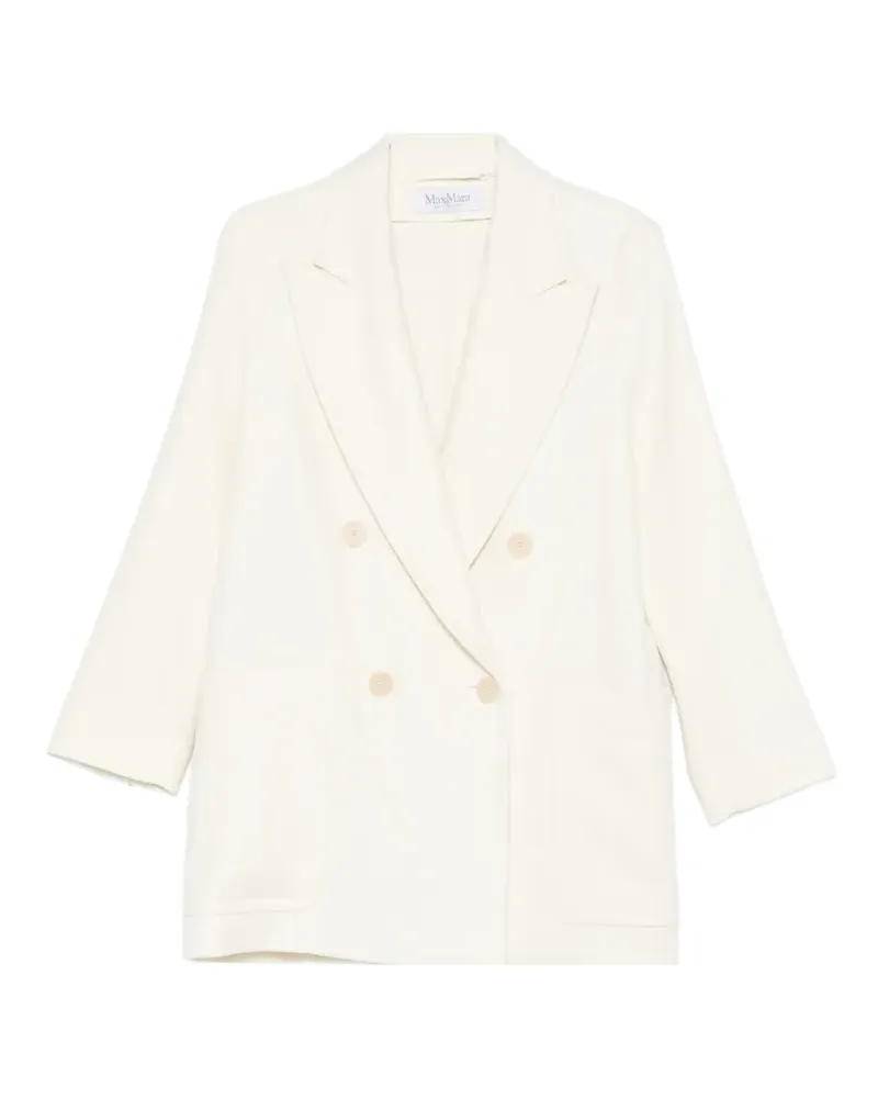 Max Mara Doppelreihiger Deletta Mantel - Nude Nude