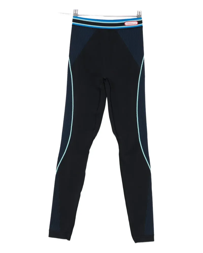 Casablanca Paris Leggings mit Logo - Blau Blau
