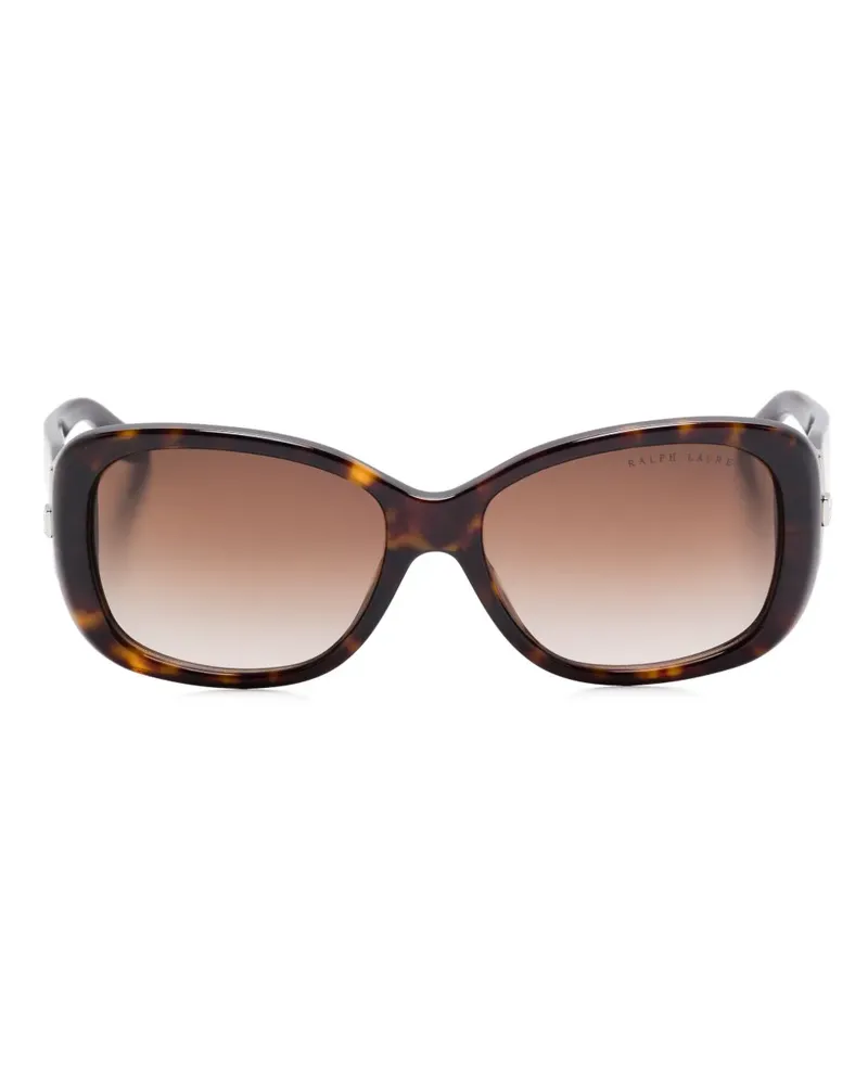 Ralph Lauren Sonnenbrille mit ovalem Gestell - Braun Braun