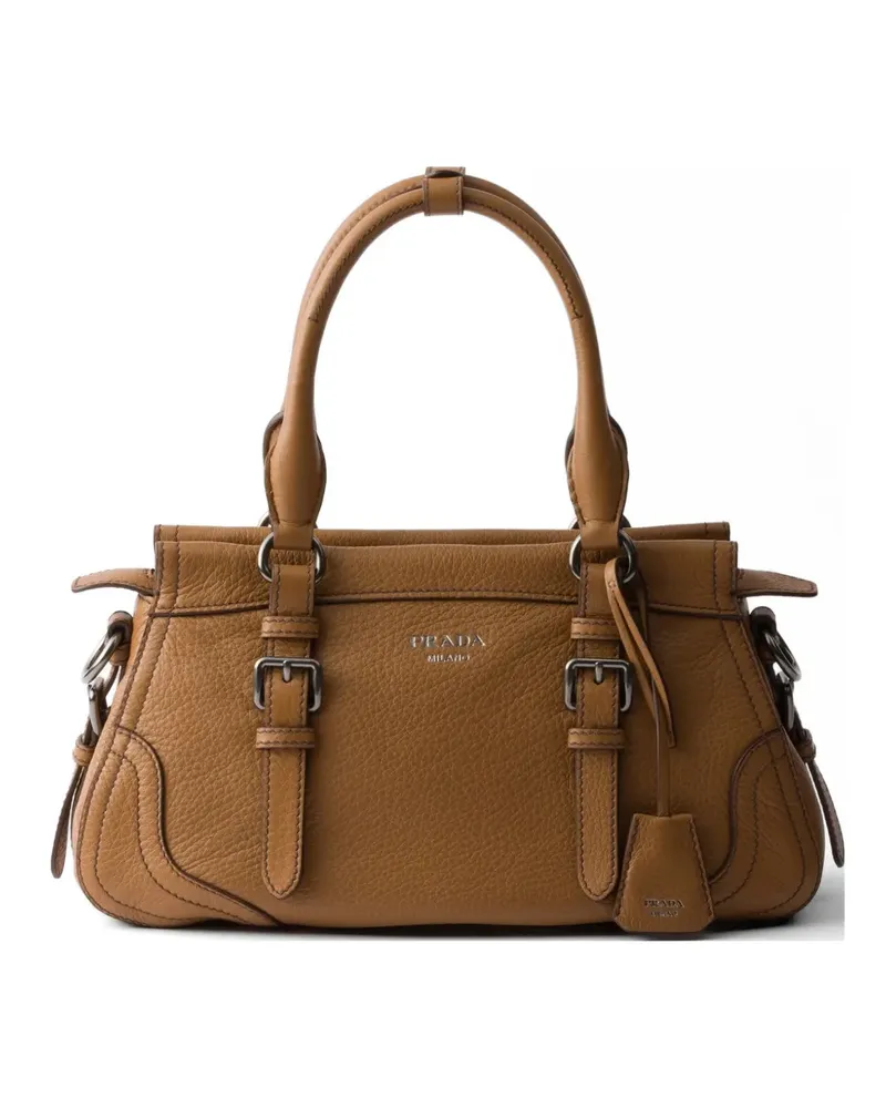 Prada large leather tote bag - Braun Braun
